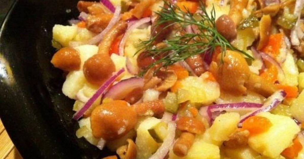 Салат картофельный «Зимний», вкусно, быстро и экономно!